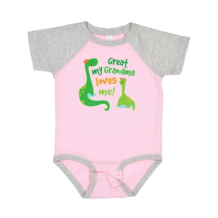 

Inktastic My Great Grandma Loves Me Gift Baby Boy Bodysuit