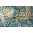 thumbnail image 5 of Arsene Distressed Medallion, Capri Blue/Golden, 5ft-3in x 7ft-6in Area Rug, 5 of 7