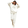 thumbnail image 4 of Lumento Sweatsuit Set for Women 2 Piece Sweatshirt & Sweatpants Hoodie Tracksuits Sportswear with Pocket, 4 of 8
