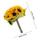 thumbnail image 2 of IFANLANDOR Ramo De Girasoles Artificiales Para Novia Reutilizable Con Tallo En Amarillo, 2 of 7