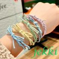 thumbnail image 2 of Kk-Lazos Para El Cabello Para Mujer , Cuerda Elástica Tejida Multicolor , Soporte Pulsera Para Niñas , Adolescentes , 11 Colores, 2 of 4