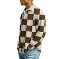 thumbnail image 4 of Men's Polo Shirts,Checked Long Sleeve Shirt Vintage Inspired Long Sleeve Top,Smart Casual & Preppy Style | Mens Shirts Long Sleeve, 4 of 6