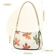 thumbnail image 3 of FORMRS Womens Shoulder Bag with Chain Strap Clutch Purse Cute Tote Handbag, Brown Autumn Leaves, 3 of 7