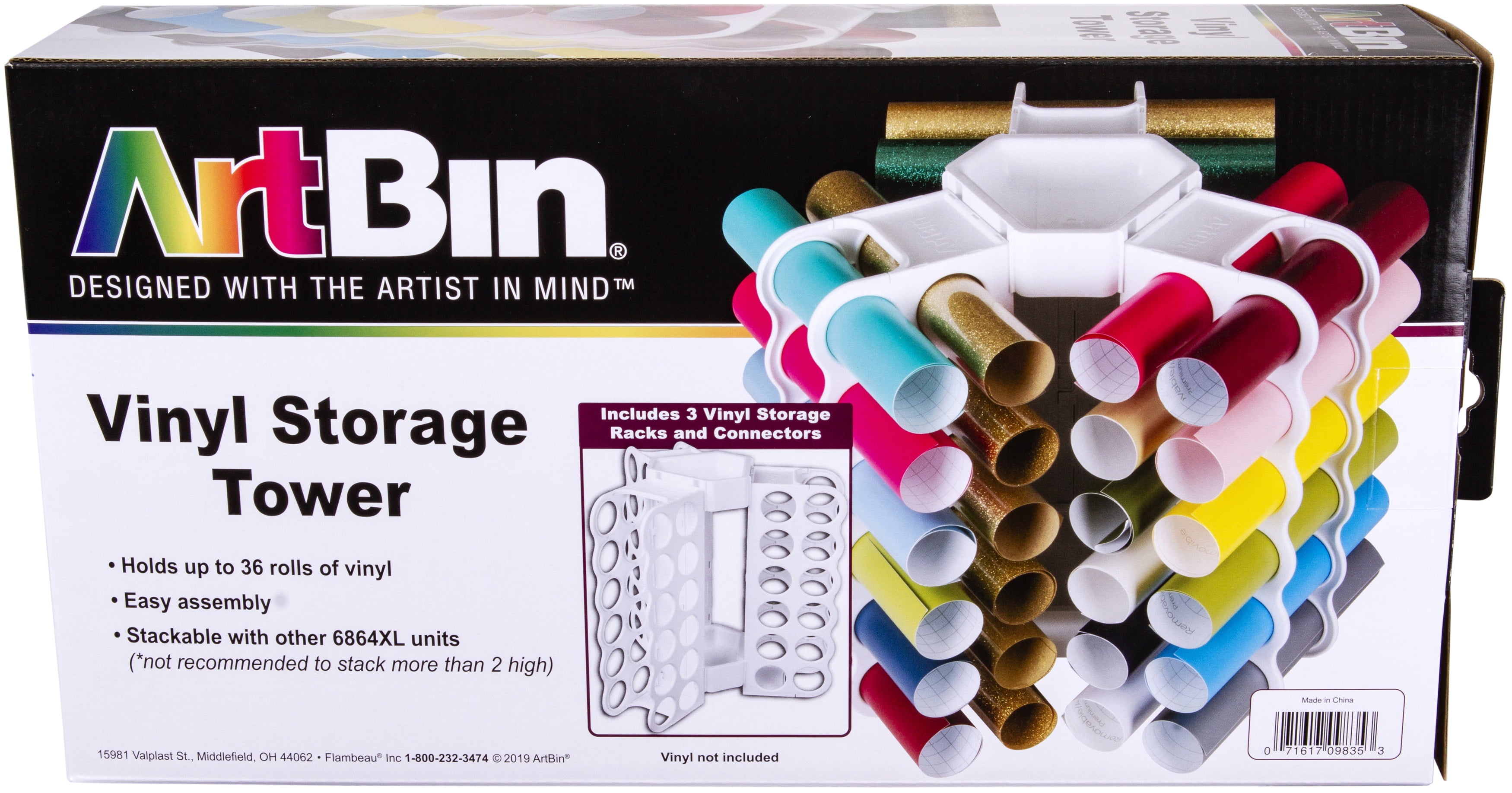 Artbin Vinyl Storage TowerHolds 36