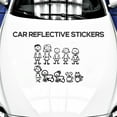 thumbnail image 4 of 10 Piece Car Sticker Family With Pet Car Lucky Stickers Stickers For Window (Black), 4 of 7