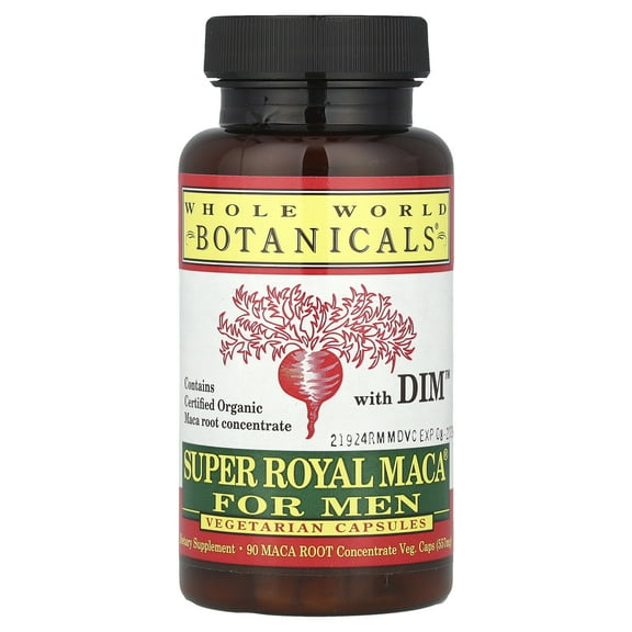 Super Royal Maca® For Men with DIM Vegetarian, Capsules, 500mg (90 ct.)