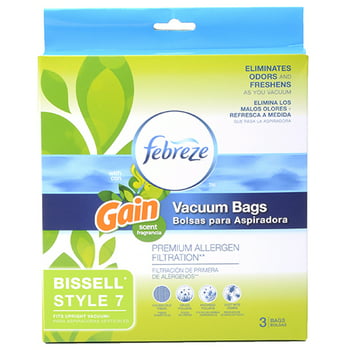 Febreze with Gain Original Scent BISSELL Style 7 Replacement Vacuum Bags, 3-Pack, 17F9G