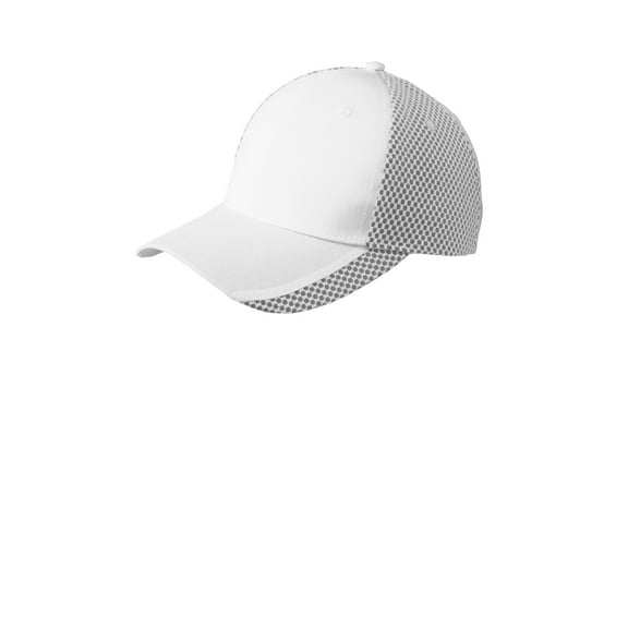 Port Authority Two Color Mesh Back Cap-One Size (White/ Black)