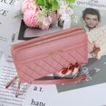 thumbnail image 1 of Cartera larga para mujer, monederos para mujer, monedero con borlas, tarjetero, carteras con doble cremallera, bolso de mano de cuero Pu, bolso de dinero de lujo para teléfono Tan Jianjun unisex, 1 of 2