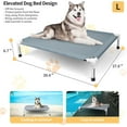 thumbnail image 3 of Outdoor Elevated Dog Bed for Large Breeds - Portable Cooling Cots for Indoors, Outdoors, Beach, 3 of 7