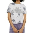 thumbnail image 4 of Elevenparis Womens French Terry Crop Embellished T-Shirt, Purple, Small, 4 of 6