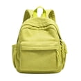 thumbnail image 4 of CUZIBR Striped Corduroy Backpack Lightweight Soft Casual Rucksack With Zipper Tassels Padded Adjustable Shoulder Straps Multi Compartment Book Bag For Students Daily School Shopping, 4 of 4