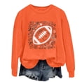 thumbnail image 3 of ZJXFGS Football Sweatshirts for Women Game Day Sweater Football Apparel for Women Game Day Shirts Women Football Yellow S, 3 of 5