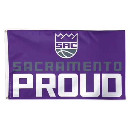 WinCraft Sacramento Kings 3 x 5 Single-Sided Deluxe Team Slogan Flag