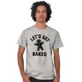thumbnail image 4 of Funny Christmas Get Baked Gingerbread Men's Graphic T Shirt Tees Brisco Brands X, 4 of 4