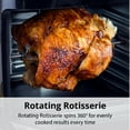 thumbnail image 4 of Aria Air Fryers 10qt Air Fryer Oven, Black - Touchscreen, Rotating Rotisserie, Dehydration Mode, 4 of 11
