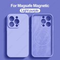 thumbnail image 3 of Fundas magnéticas de silicona líquida originales For iPhone, funda movil For Magsafe iPhone 15, 14, 13, 11, 12 Pro Max Plus, accesorios de cubierta a prueba de golpes, 3 of 5