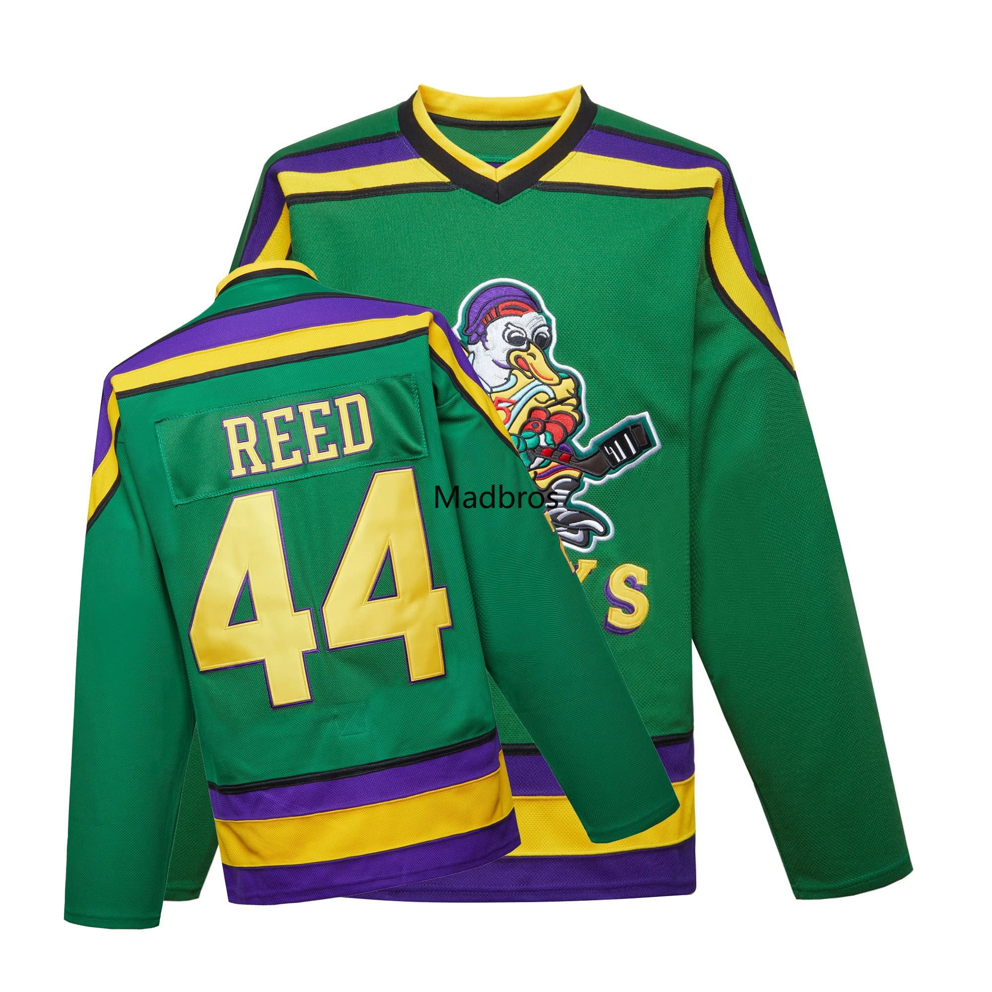 Maillot Hockey Mighty Ducks Charlie Conway #96 - Vert M/L Homme - Cousu