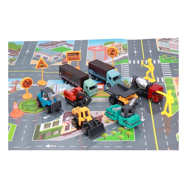 Coche de construcción de aleación BuyWeekMX Vehículo de ingeniería de juguete 1:64