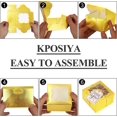 thumbnail image 6 of 120 Pcs Gold Bakery Boxes with Window - 4x4x2.5 Inch Individual Cupcake & Cookie Boxes - Kraft Paper Gold Gift Box for Pastries, Cookies, Pie, Donuts, Macaroon, 6 of 6
