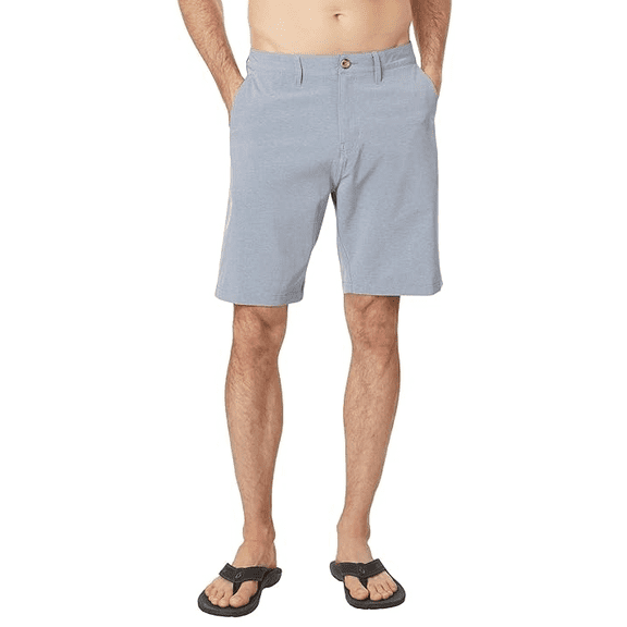 Quiksilver VINTAGE INDIGO Men's Union Heather Amphibian 20 Hybrid Shorts, US 32