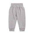 thumbnail image 2 of Hinvhai Kids Boys Girls Classic Cotton Elastic Waist Sweatpants ,Toddler Baby Solid Color Bottoms Active Sweatpants with Pocket Gray 3 Months, 2 of 3