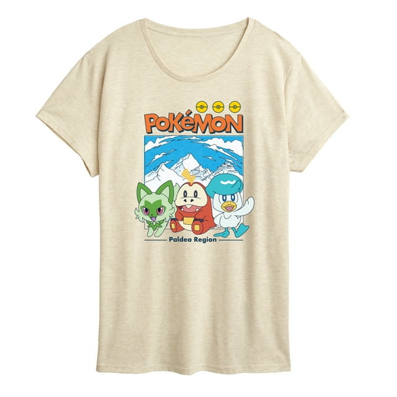 Pokémon - Paldea Friends - Women's Short Sleeve Graphic T-Shirt