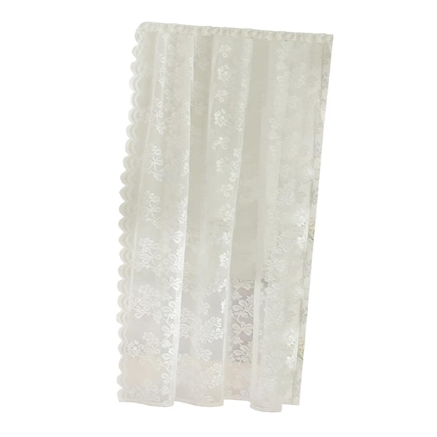 Cortina de encaje floral Cortina Voile Cortina Ventana de moda Paneles Voile Decorativo Drapeado para ventana Restaurante de la ventana 150x250cm