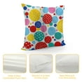 thumbnail image 4 of Chilfamy  Polka Dots Throw Pillow Covers,Blue Circles Endless Geometric Graphic Decorative Pillow Covers Digital Printing Blended Fabric for Couch Sofa Bed Invisible Zipper, 4 of 5