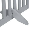 thumbnail image 5 of Unipaws Freestanding Wooden Dog Gate, Foldable Pet Gate with 2PCS Support Feet, Dog Barrier Indoor Pet Gate Panels for Stairs, 24 Inch Tall, 80 Inch Wide, Gray, 5 of 9