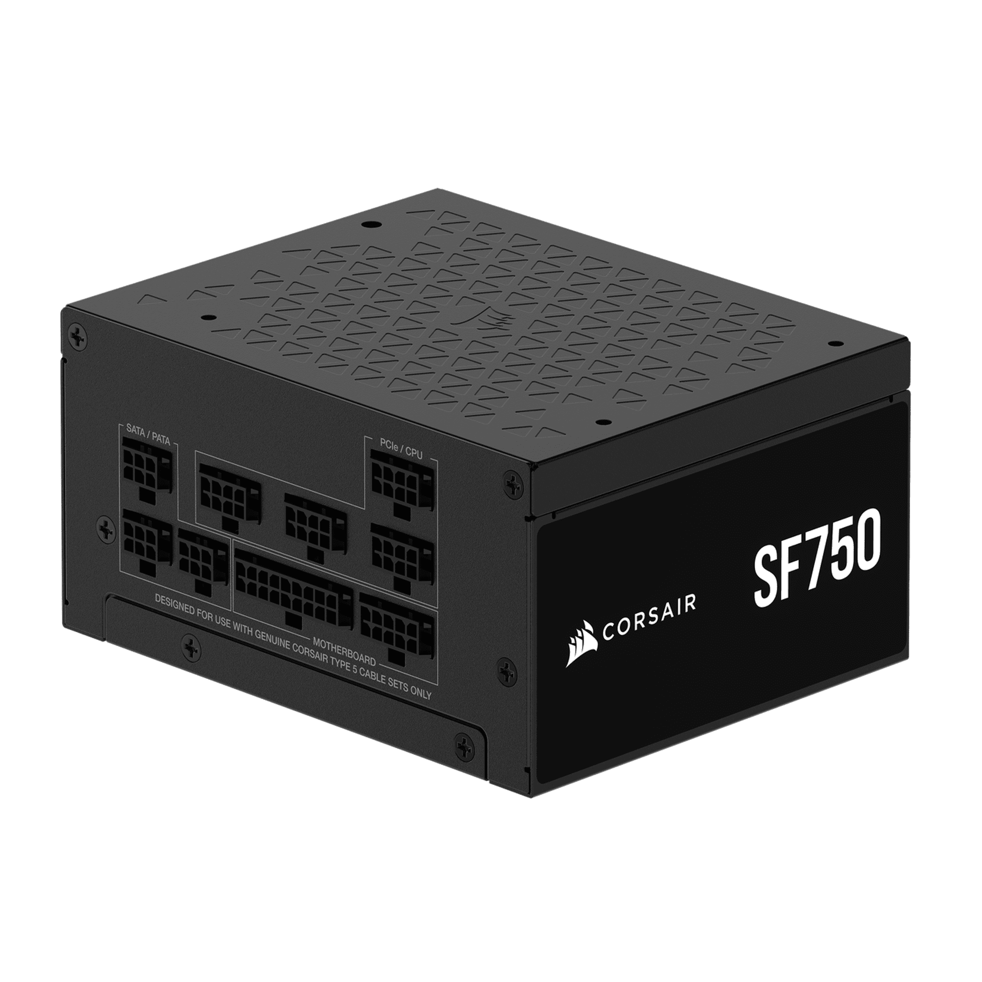 Corsair SF RPS0205 750W Power Supply - Black - SFX - 120 V AC, 230 V AC Input - 3.3 V DC, 5 V DC, 12 V DC, 5 V SB Output - 750 W - 1 +12V Rails - PCI Express Connector - 1 Fan(s)