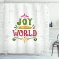 thumbnail image 1 of Ambesonne Joy Shower Curtain, Geometric Curlicues Line, 69"Wx70"L, Multicolor, 1 of 3