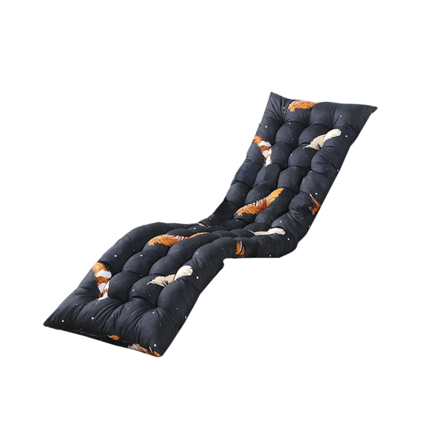Clearance! Recliner Cushions Outdoor Chaise Lounge Cushion Foldable Patio Lounge Chair Cushion for Garden Lawn Balcony Backyard Poolside Does Not Include Recliners (Size : 48cm*120cm,E)