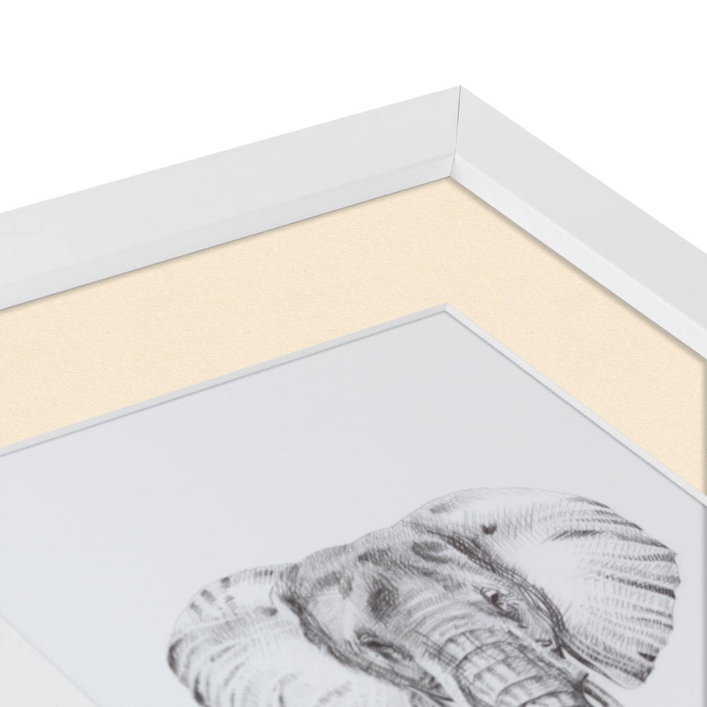 ArtToFrames 22x28" Matted Picture Frame with 18x24" Single Mat Photo Opening Framed in 1.25" Satin White Frame and 2" Alabaster Mat (FWM-3966-22x28)
