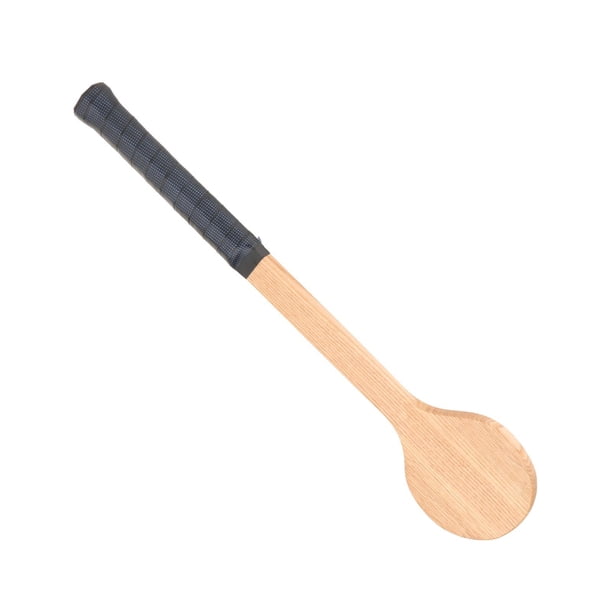 Cuchara de madera para raqueta de tenis, cuchara de madera para tenis, postre para principiantes azul negro