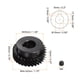 thumbnail image 2 of 15mm Interior Apertura 30T Helicoidal Engranaje 1 Mod Endurecido 45# Acero Espolón Diferencial 5x2,3mm Chavetero Motor Engranaje Piezas Accesorios, Izquierda Dirección Unique Bargains ruedas dentadas, 2 of 5