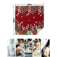 thumbnail image 4 of Christmas Poinsettia Cloth Napkins Set of 6 Reusable Dinner Napkins, Xmas Eucalyptus Botanical Red Cocktail Napkin Washable Table Napkins for Wedding/Holiday Party/Baby Shower 20"x20", 4 of 7