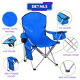 thumbnail image 4 of CozyBox 4 Pack Premium Portable Folding Chairs with Can Cooler and Storage Pocket -[Blue 4 Pack], 4 of 7