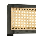 thumbnail image 5 of SAFAVIEH Lula Cane Nautical Solid Accent Chair, Black/Natural, 5 of 7