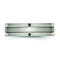 thumbnail image 3 of Titanium Grooved 6mm Brushed and Polished Band, 3 of 8