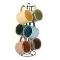 thumbnail image 1 of Juego de Tazas Gibson Home de Cerámica de 6 Piezas con Rack, 1 of 4