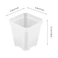 thumbnail image 5 of unbranded 24pcs Durable Transparent Plastic Mini Planters For Indoor Plants Pots For Home Decor And Vegetable Gardening, 5 of 8
