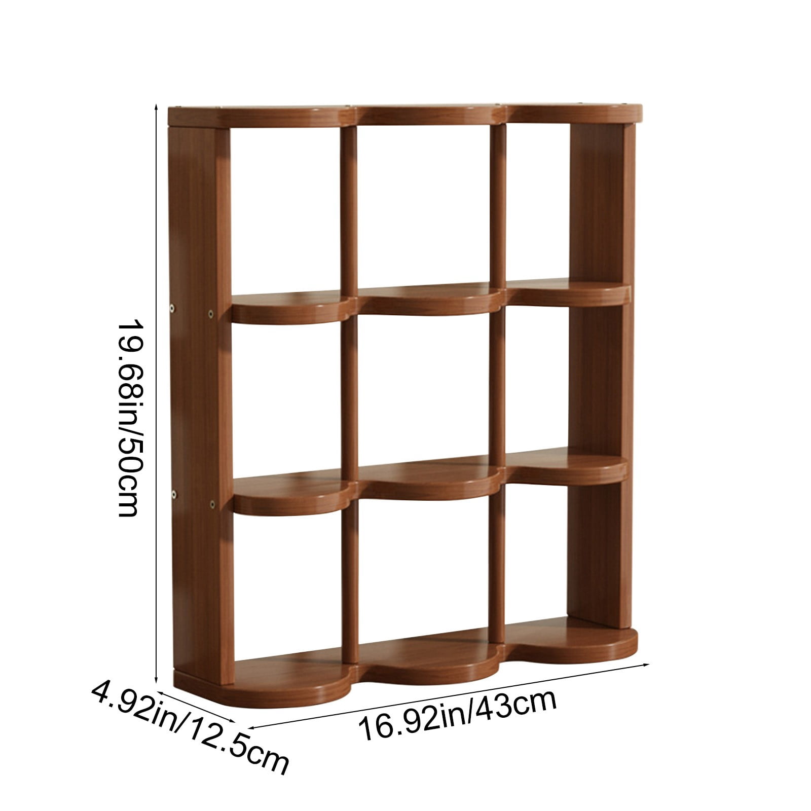 Fufafayo under $5 Retro Cup Holder, Desktop Three-Layer Storage Rack, Cup Curio Display Cabinet, Suitable for Office, Shop, Bedroom