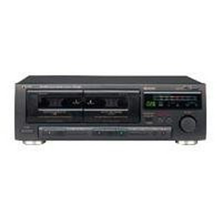 Teac W-600R - Dual cassette deck - black