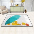 thumbnail image 2 of SKYSONIC 72x48in Umbrella Rubber Boots Area Rug, Maple Leaf Non-Slip Floor Carpet for Indoor Living Dining Room and Bedroom Area, 2 of 7