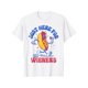 thumbnail image 1 of [100% Cotton] Hot Dog I'm Just Here For The Wieners Funny Fourth of July T-Shirt-White, 1 of 6