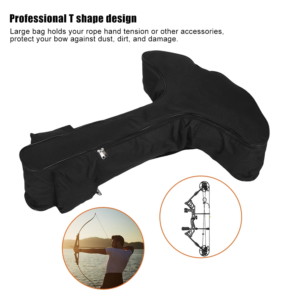 Greensen Archery Bow Bag, Crossbow Bag,Tshaped Lightweight Canvas Compound Bow Case Crossbow
