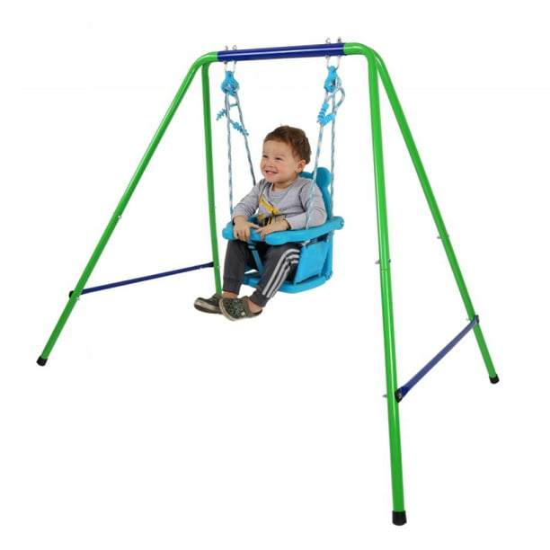 Big Clearance Baby Kids Folding Secure, Best Outdoor Baby Swing With Frame