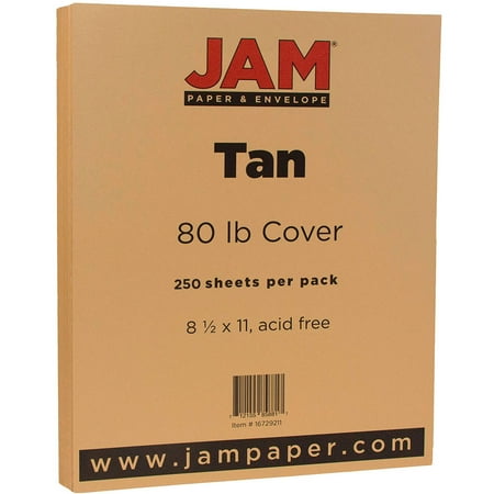 jam paper cardstock tan pack lb sheets target 80lb