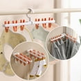 thumbnail image 1 of BAOPAI Multi-Functional Folding Wall Mounted Clothes Rack for Balcony Bathroom, No Drill Installation with Stickers, for Socks Underwear Drying, 1 of 6